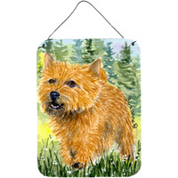 "Caroline's Treasures SS8878DS1216 Norwich Terrier Aluminium Metal Wall or Door Hanging Prints, 16"" x 12"", Multicolor"