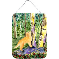 "Caroline's Treasures SS8887DS1216 Golden Retriever Aluminium Metal Wall or Door Hanging Prints, 16"" x 12"", Multicolor"