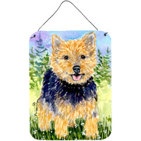 "Caroline's Treasures SS8894DS1216 Norwich Terrier Aluminium Metal Wall or Door Hanging Prints, 16"" x 12"", Multicolor"