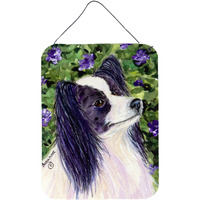 "Caroline's Treasures SS8896DS1216 Papillon Aluminium Metal Wall or Door Hanging Prints, 16"" x 12"", Multicolor"