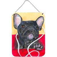 "Caroline's Treasures SS8899DS1216 French Bulldog Aluminium Metal Wall or Door Hanging Prints, 16"" x 12"", Multicolor"