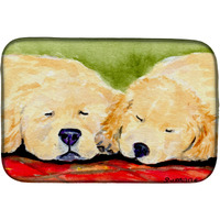 "Caroline's Treasures Golden Retriever Dish Drying Mat, 14"" x 21"", Multicolor"