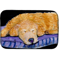"Caroline's Treasures Golden Retriever Dish Drying Mat, 14"" x 21"", Multicolor"