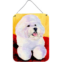 "Caroline's Treasures SS8921DS1216 Bichon Frise Aluminium Metal Wall or Door Hanging Prints, 16"" x 12"", Multicolor"
