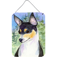 "Caroline's Treasures SS8927DS1216 Fox Terrier Aluminium Metal Wall or Door Hanging Prints, 16"" x 12"", Multicolor"