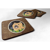 "Caroline's Treasures SS8928FC Cairn Terrier Foam Coasters (Set of 4), 3.5"" H x 3.5"" W, Multicolor"