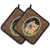 "Caroline's Treasures Cairn Terrier Pair of Pot Holders SS8928PTHD, 7.5HX7.5W, Multicolor"