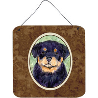 "Caroline's Treasures SS8929DS66 Rottweiler Aluminum Metal Wall or Door Hanging Prints, 6 x 6"", Multicolor"