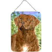 "Caroline's Treasures SS8933DS1216 Chesapeake Bay Retriever Aluminium Metal Wall or Door Hanging Prints, 16"" x 12"", Multicolor"