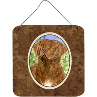 "Caroline's Treasures SS8933DS66 Chesapeake Bay Retriever Aluminum Metal Wall or Door Hanging Prints, 6 x 6"", Multicolor"