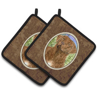 "Caroline's Treasures Chesapeake Bay Retriever Pair of Pot Holders SS8933PTHD, 7.5HX7.5W, Multicolor"