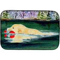 "Caroline's Treasures Golden Retriever Dish Drying Mat, 14"" x 21"", Multicolor"