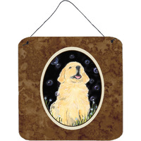 "Caroline's Treasures SS8939DS66 Golden Retriever Aluminum Metal Wall or Door Hanging Prints, 6 x 6"", Multicolor"