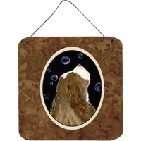 "Caroline's Treasures SS8941DS66 Springer Spaniel Aluminum Metal Wall or Door Hanging Prints, 6 x 6"", Multicolor"