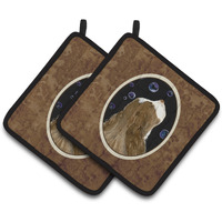 "Caroline's Treasures Springer Spaniel Pair of Pot Holders SS8941PTHD, 7.5HX7.5W, Multicolor"