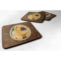 "Caroline's Treasures SS8945FC Chow Chow Foam Coasters (Set of 4), 3.5"" H x 3.5"" W, Multicolor"