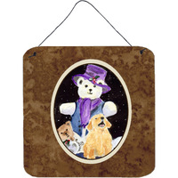 "Caroline's Treasures SS8954DS66 Golden Retriever Aluminum Metal Wall or Door Hanging Prints, 6 x 6"", Multicolor"