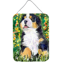 "Caroline's Treasures SS8955DS1216 Bernese Mountain Dog Aluminium Metal Wall or Door Hanging Prints, 16"" x 12"", Multicolor"