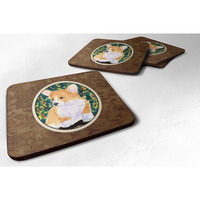 "Caroline's Treasures SS8967FC Corgi Foam Coasters (Set of 4), 3.5"" H x 3.5"" W, Multicolor"