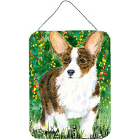 "Caroline's Treasures SS8970DS1216 Corgi Aluminium Metal Wall or Door Hanging Prints, 16"" x 12"", Multicolor"