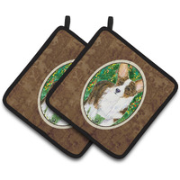 "Caroline's Treasures Corgi Pair of Pot Holders SS8970PTHD, 7.5HX7.5W, Multicolor"