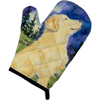"Caroline's Treasures SS8977OVMT Golden Retriever Oven Mitt, 12"" by 8.5"", Multicolor"