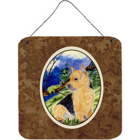 "Caroline's Treasures SS8984DS66 Norwich Terrier Aluminum Metal Wall or Door Hanging Prints, 6 x 6"", Multicolor"