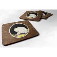 "Caroline's Treasures SS8992FC French Bulldog Foam Coasters (Set of 4), 3.5"" H x 3.5"" W, Multicolor"