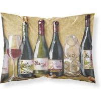"Caroline's Treasures Wine Du Vin by Malenda Trick Fabric Standard Pillowcase TMTR0271PILLOWCASE, Multicolor"