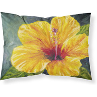 "Caroline's Treasures Yellow Hibiscus by Malenda Trick Fabric Standard Pillowcase TMTR0321PILLOWCASE, Multicolor"