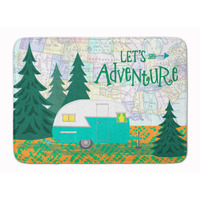 "Caroline's Treasures Let's Adventure Glamping Trailer Floor Mat, 19"" x 27"", Multicolor"