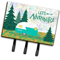"Caroline's Treasures VHA3003TH68 Let's Adventure Glamping Trailer Leash or Key Holder, Large, Multicolor"