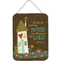 "Caroline's Treasures As For Me And My House Wall or Door Hanging Prints VHA3005DS1216, 16"" x 12"", Multicolor"