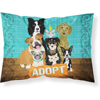 "Caroline's Treasures Pets Adoption Fabric Standard Pillowcase VHA3007PILLOWCASE, Multicolor"