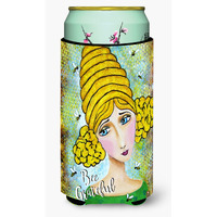 "Caroline's Treasures VHA3008TBC Bee Grateful Girl With Beehive Tall Boy Koozie Hugger, Multicolor"