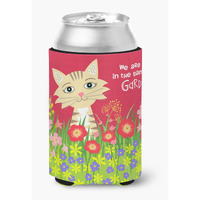 "Caroline's Treasures VHA3009CC Garden Cat Can Or Bottle Hugger, Multicolor"
