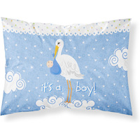 "Caroline's Treasures ""It's a Baby Boy Fabric Standard Pillowcase"" Printed, Polyester Envelope Closure pillowcase, Standard, Multicolor"