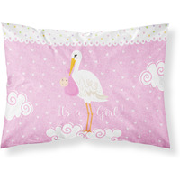 "Caroline's Treasures Baby Girl Fabric Standard Pillowcase VHA3013PILLOWCASE, Multicolor"