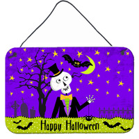 "Caroline's Treasures Happy Halloween Skeleton Wall or Door Hanging Prints VHA3014DS812, 8"" x 12"", Multicolor"
