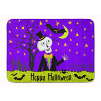"Caroline's Treasures Happy Halloween Skeleton Floor Mat, 19"" x 27"", Multicolor"