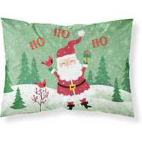 "Caroline's Treasures Merry Christmas Santa Claus Ho Fabric Standard Pillowcase VHA3016PILLOWCASE, Multicolor"