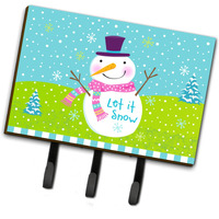 "Caroline's Treasures Christmas Snowman Let it Snow Leash or Key Holder VHA3017TH68, Triple, Multicolor"
