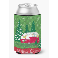 "Caroline's Treasures VHA3018CC Christmas Vintage Glamping Trailer Can or Bottle Hugger, Multicolor"