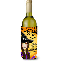"Caroline's Treasures Halloween Wicked Witch Wine Bottle Beverage Insulator Hugger, 750 ml, Multicolor"