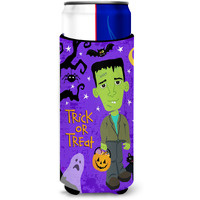 "Caroline's Treasures Halloween Frankie Frankenstein Michelob Ultra Hugger For Slim Cans, Slim Can, Multicolor"