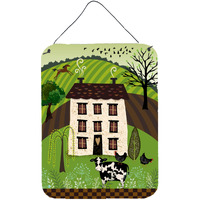 "Caroline's Treasures Folk Art Country House Door Hanging Prints wall-decor, Multicolor"