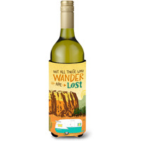 "Caroline's Treasures Retro Camper Camping Wander Wine Bottle Beverage Insulator Hugger, 750 ml, Multicolor"
