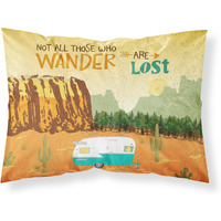Retro Camper Camping Wander Fabric Standard Pillowcase