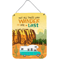 "Caroline's Treasures RV Camper Camping Wander Door Hanging Prints wall-decor, Multicolor"