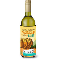 "Caroline's Treasures RV Camper Camping Wander Wine Bottle Beverage Insulator Hugger, 750 ml, Multicolor"
